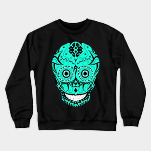 blue lagoon skeleton smile ecopop Crewneck Sweatshirt